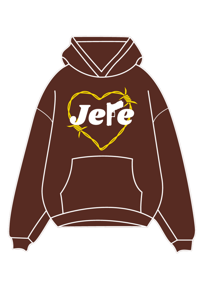 Love Kills Hoodie - Brown